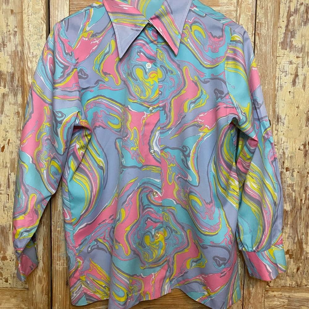 Vintage 1970’s Psychedelic Swirl Shirt